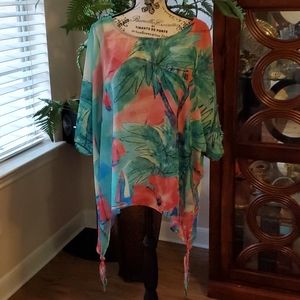 Peck & Peck Tropical tunic, Large